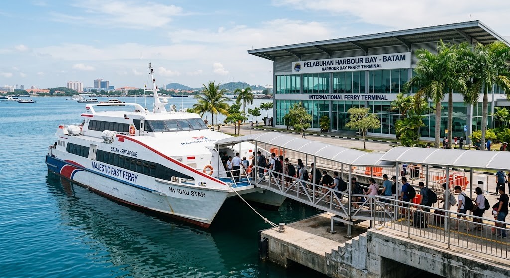 Batam ferry terminal connecting to Singapore