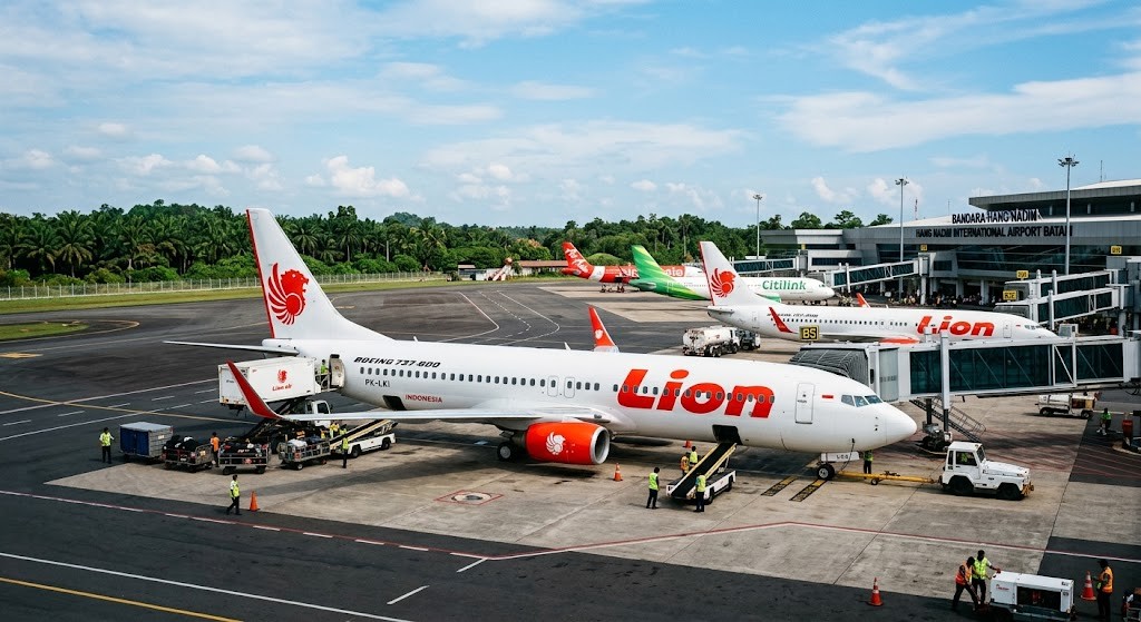 Hang Nadim International Airport terminal and runway