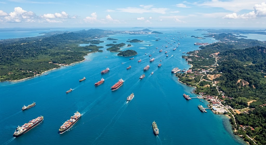 SIJORI Growth Triangle aerial view