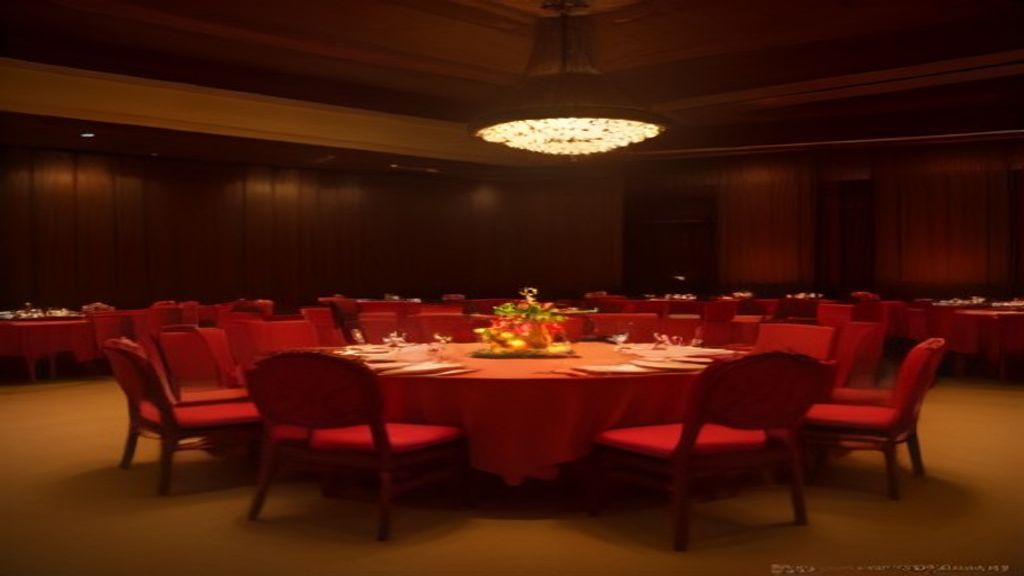 Grand banquet hall with chandeliers for corporate dinners and galas