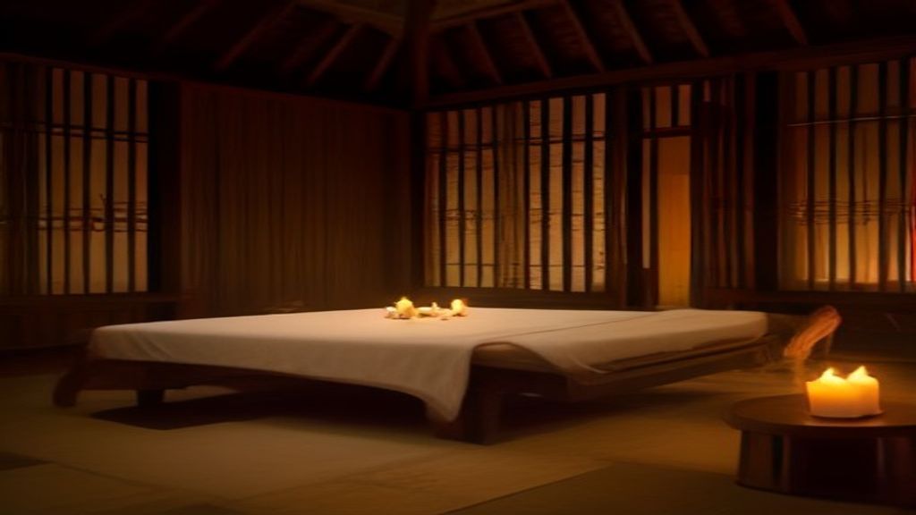Premium spa treatment room with traditional Balinese wellness therapies